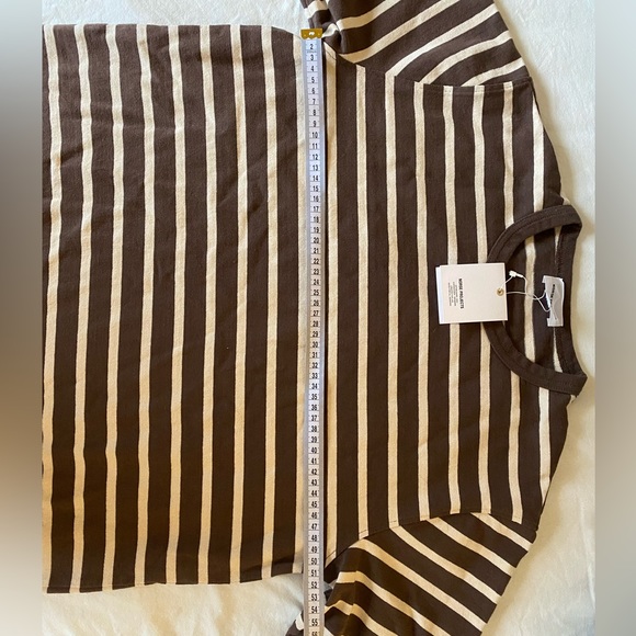 Norse Projects Holger Compact Cotton Bold Stripe Tee - Picture 9 of 12